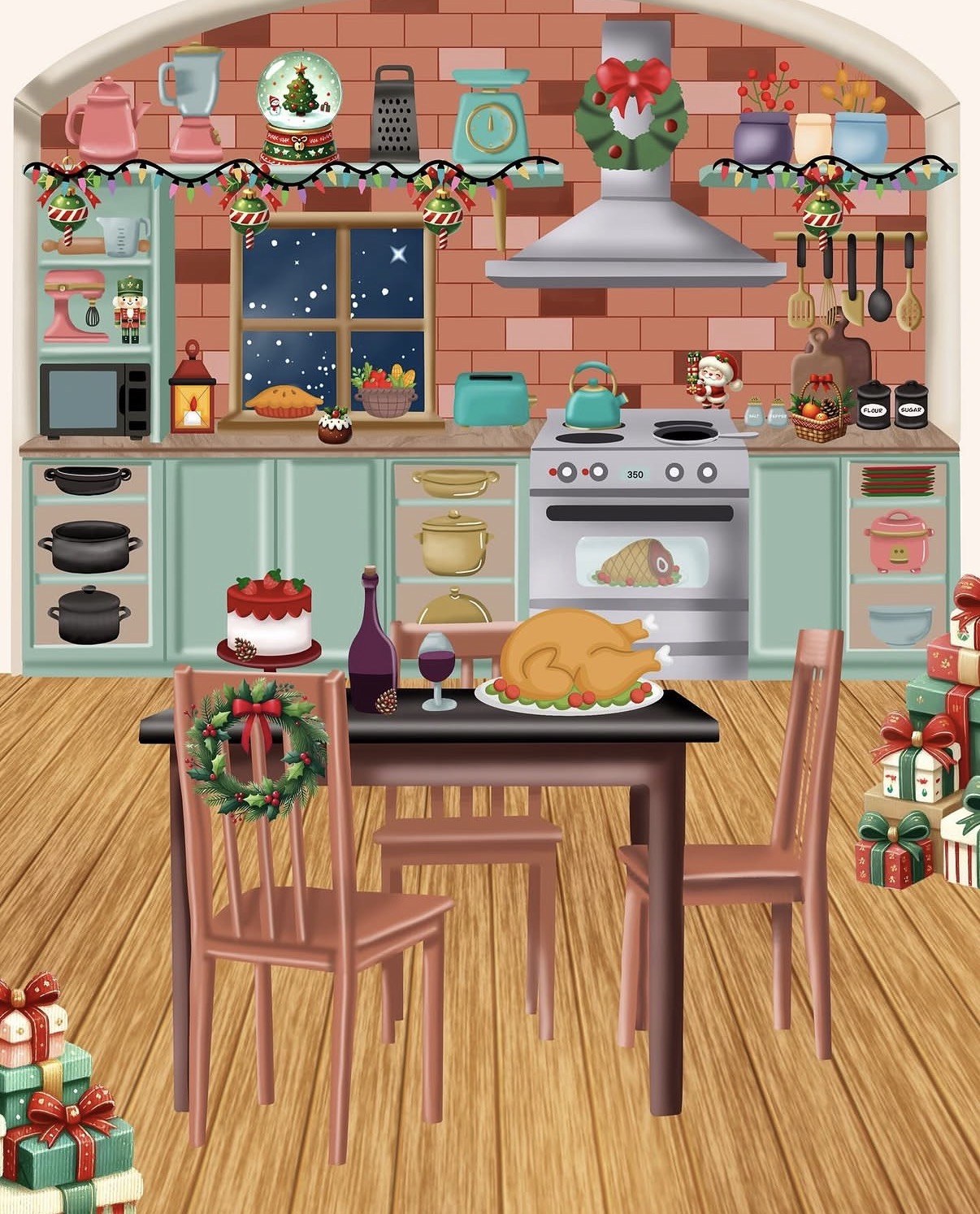 Christmas Kitchen artwork