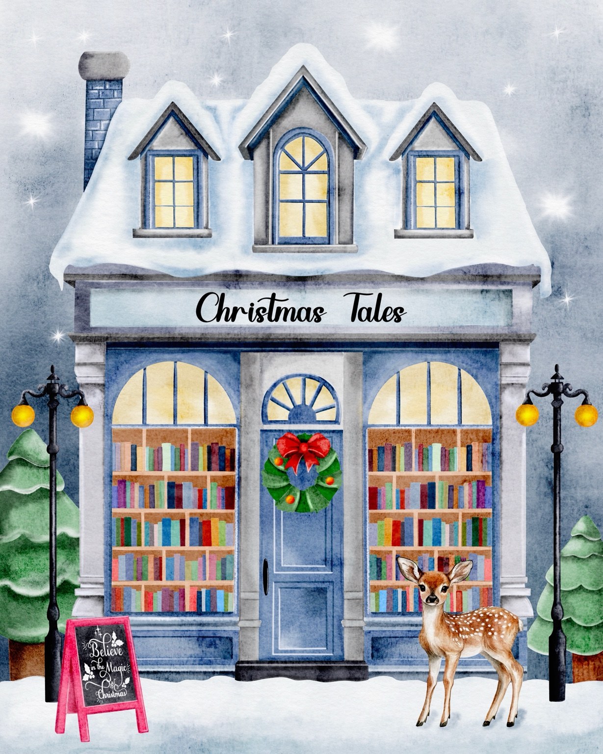 Christmas Tales Bookstore artwork