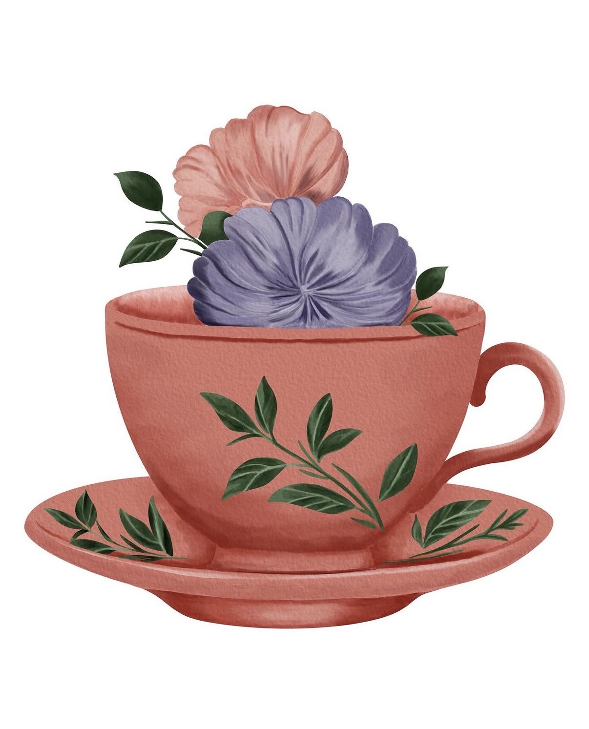 Floral Teacup artwork