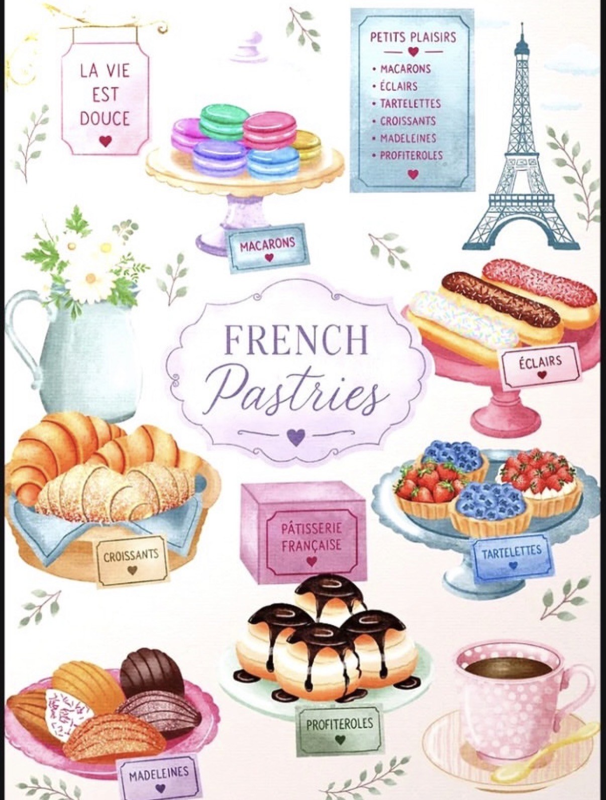 French Pastries artwork