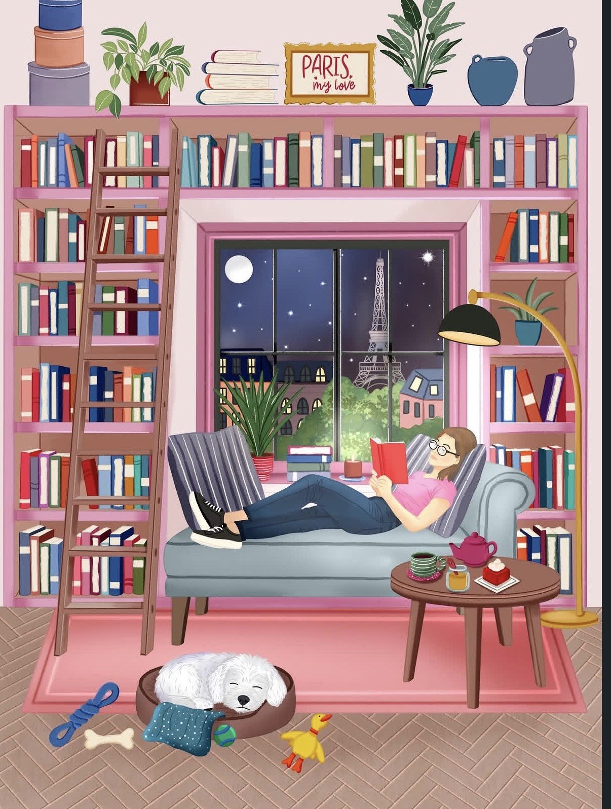 Paris Reading Room artwork