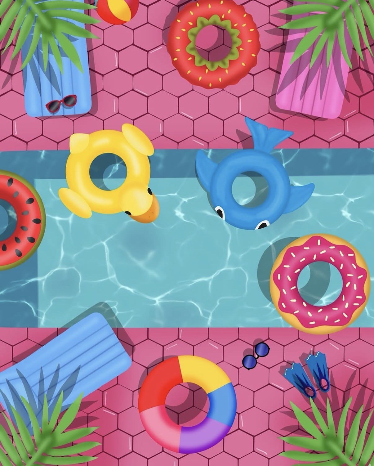 Pool Floats artwork