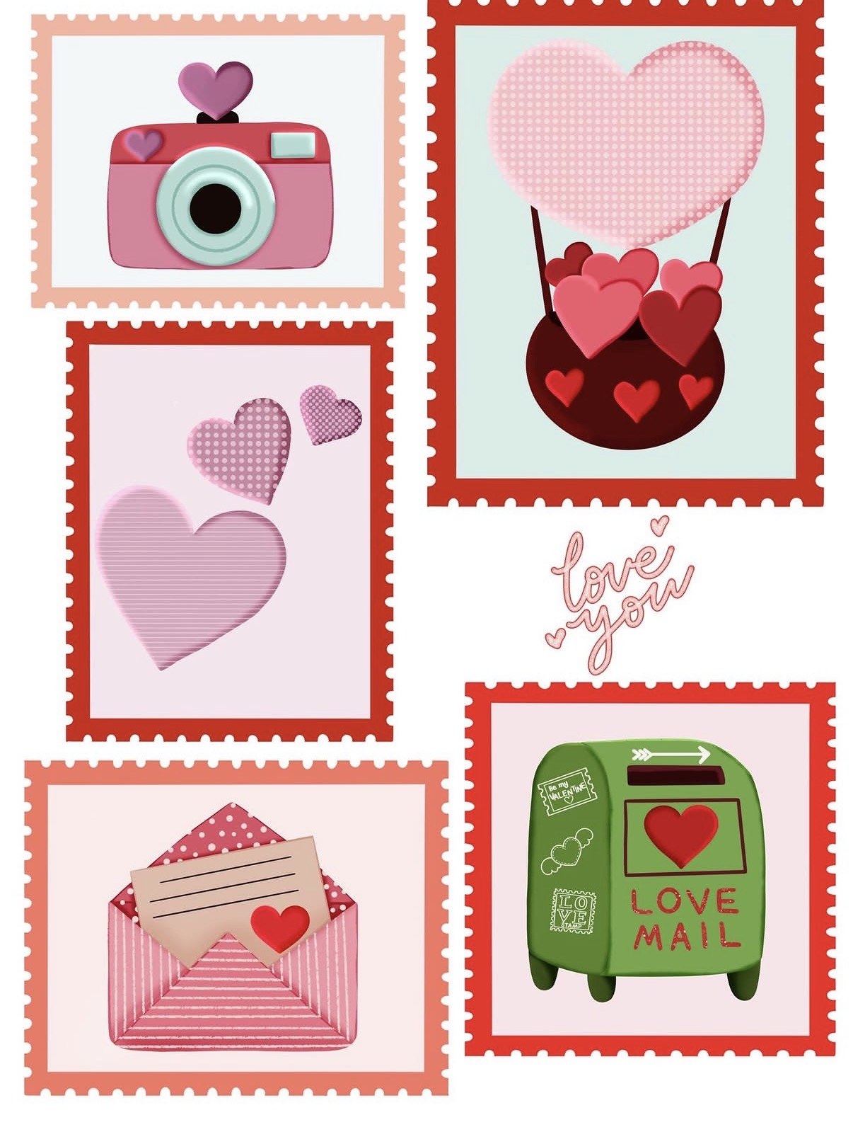 Valentine Love Mail artwork